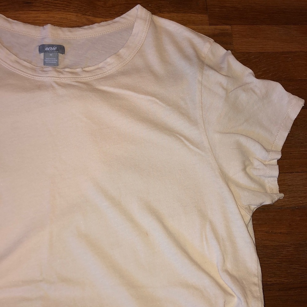 Creme colored aerie tee